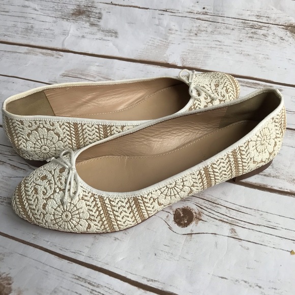 J. CREW 'Kiki' Stamped Ballet Flats - Picture 2 of 8